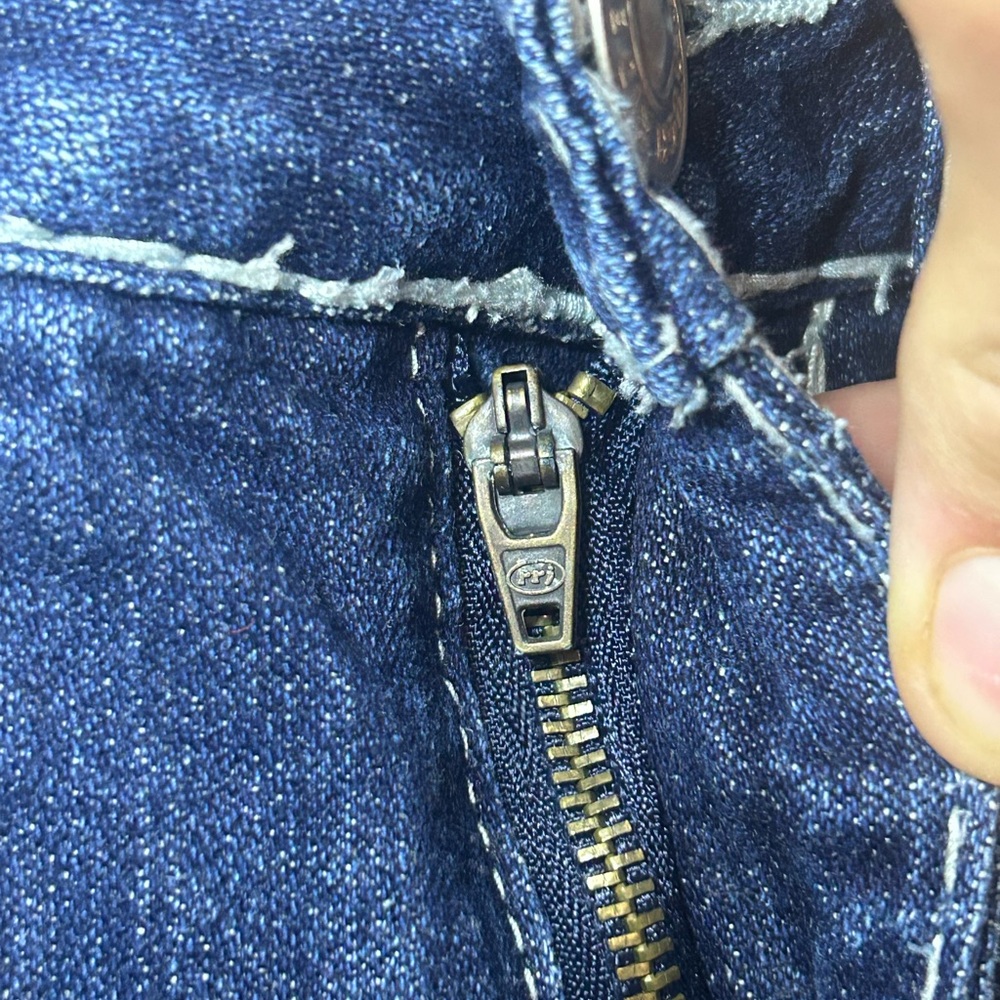 Vintage Rough Rider Jeans big contrast stitch denim - Picture 8 of 12